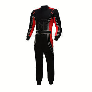 Premium Kart Racing Suit Construcción de doble capa para seguridad adicional Go Kart Race Suit Cinturón ajustable - Product Image 2
