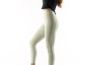 Leggings de sport en polyester et élasthanne tricotés, imprimés sur mesure, respirants, sans couture, taille mi-haute, pour la course à pied, le yoga, décontractés, nouveaux - Product Image 4