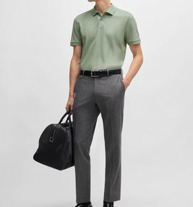 Camiseta Polo de Golf de manga corta ligera, camisetas Polo transpirables de alta calidad, camiseta con cierres de botones negros regulares sólidos - Product Image 4