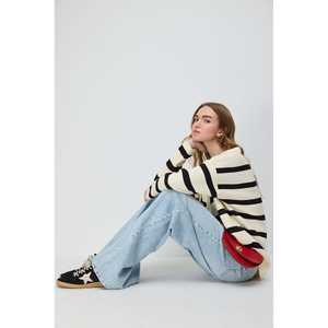 Pull en tricot rayé - Product Image 3