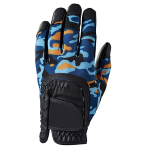 Gants de golf en cuir PU noir et blanc de conception personnalisée pour adultes Sports Active Wear Accessoires pour droitier - Product Image 1