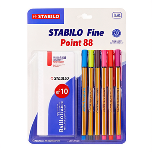 Paquete de 10 Bolígrafos de Punta Fina STABILO 'Point 88' - Product Image 2