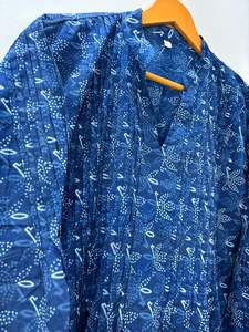 Collection d'été Robe longue confortable en coton Robe de collège indien Kurta Beach Cover Long Gown pour une utilisation quotidienne la nuit pour le collège - Product Image 3