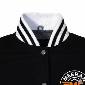 Vestes universitaires pour hommes imprimées sur mesure pour l'hiver décontracté, grandes tailles et multicolores avec logo brodé, col montant, poche - Product Image 4