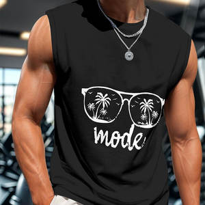 Camiseta sin Mangas de Malla de Alta Calidad para Hombre, Talla Grande, Ajuste Holgado, Algodón, Secado Rápido, Ecológica, Personalizable - Product Image 5