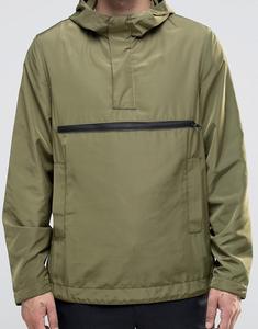 Chaqueta Cortavientos Acolchada de Lona para Hombre, con Capucha y Cremallera Frontal en Contraste, para Invierno, Venta al Por Mayor, Directo de Fábrica - Product Image 1