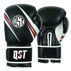 ถุงมือซ้อมชกมวยสำหรับมืออาชีพถุงมือหนังแบบเจาะรูออกแบบโลโก้ได้ตามต้องการ - Product Image 1