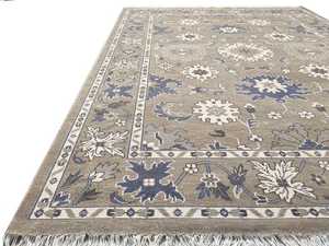 Decoración del hogar Oushak alfombra hecha a mano gris Floral 8x11 sala de estar corredor felpudo conjuntos 1 pieza estilo persa de alta calidad - Product Image 6