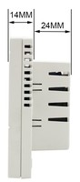 Ventilo-convecteur numérique moderne AC805F à 3 vitesses, 2/4 tuyaux, thermostat 220V, ignifuge PC+ABS, flexible, économie d'énergie, chambre, hôtel