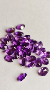 Haute qualité 7x9mm violet améthyste ovale coupe pierre précieuse en vrac Quartz naturel gemmes à facettes fournisseur en gros à vendre - Product Image 5