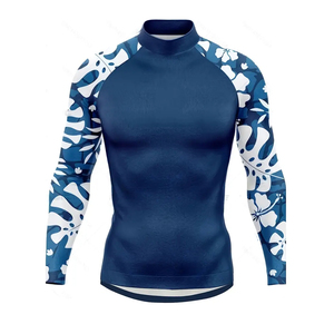 Service OEM Rash Guards unisexes respirants de haute qualité 100% polyester Anti-UV Séchage rapide Manches longues Rash Guards à bas prix - Product Image 2