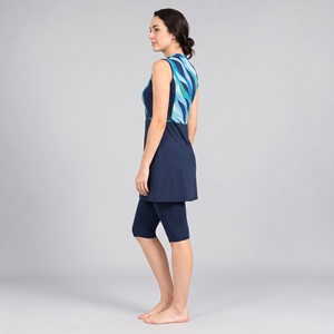 Conjunto de Burkini Modesto de 2 Piezas Personalizado para Mujeres Musulmanas, Cobertura Completa, Alta Calidad, Verano - Product Image 5