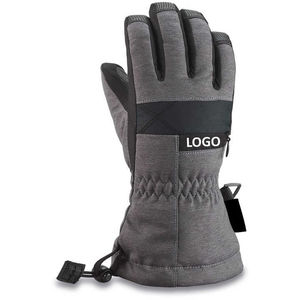 Meilleures ventes Gants de sport pour hommes personnalisés Gants de ski chauffants imperméables en cuir pour le snowboard avec logo personnalisé - Product Image 1