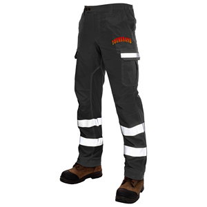 Pantalon de travail pour homme en polyester 100% en gros, pour la construction, vêtements de travail à haute visibilité, pantalon cargo orange réfléchissant pour homme - Product Image 5