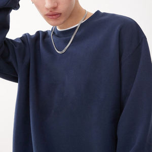 เสื้อสเวตเตอร์แขนยาวของผู้ชายเสื้อสเวตเชิ้ตสไตล์สตรีทแบบสวมหัวแขนยาวผ้าคอตตอน100% ดีไซน์เรียบๆสำหรับผู้ชาย - Product Image 4