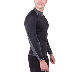 Precio de fábrica Profesional Personalizado Deportes Hombres Manga larga Rash Guard Logotipo personalizado Impreso Spandex/Nylon/Poliéster Alta calidad - Product Image 5