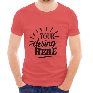 Camiseta de talla grande con cuello redondo para hombre de alta calidad Camiseta con estampado de hombros caídos a pedido para hombre - Product Image 3