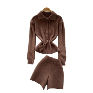 ชุดเสื้อเชิ๊ตตัวสั้น2ชิ้นสำหรับผู้หญิงเสื้อลำลองออกแบบได้เองมีสไตล์ใหม่ - Product Image 3