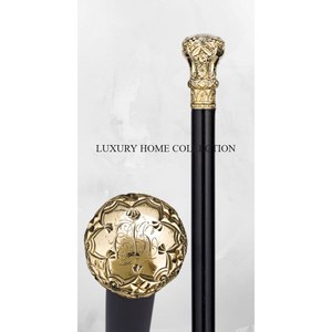 ไม้เท้าทองเหลืองคุณภาพสูงใช้งานได้ดีเยี่ยมด้ามพิเศษผสมงานฝีมือศิลปะสำหรับการเดินป่ากลางแจ้ง - Product Image 1