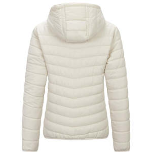 Veste bomber en coton/nylon imperméable à capuche, légère, à manches longues, zippée, sur mesure, de haute qualité, pour femmes - Product Image 4