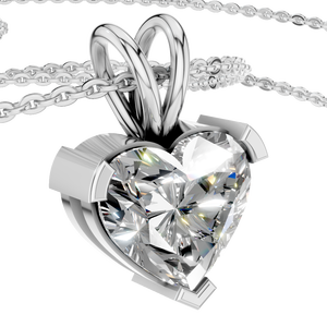 Collar con Colgante de Moissanita en Forma de Corazón de 1 Quilate, Engaste de Oro de 14K, Joyería Fina para Mujer, Regalo para Fiesta o Boda, Suministro Directo de Fábrica - Product Image 3