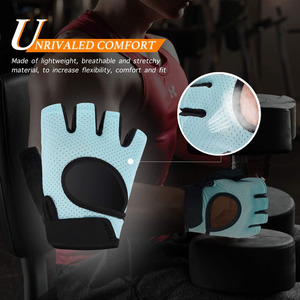 Guantes de levantamiento de pesas Protección completa de La Palma Guantes de entrenamiento para gimnasio Ciclismo Ejercicio Transpirable Súper ligero - Product Image 3