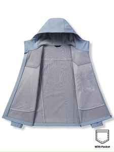 Premium Best Quality <b>Soft</b> <b>Shell</b> <b>Jacket</b> With <b>Hood</b> Custom Logo Winter Causal Breathable Windproof Waterproof Outdoor Men <b>Jackets</b> - Product Image 4