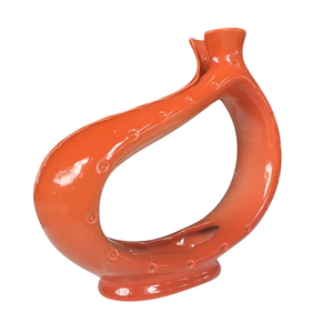 แจกันเซรามิกพอร์ซเลนสีส้ม ดีไซน์ทันสมัย ทำด้วยมือ เป็นมิตรกับสิ่งแวดล้อม ของตกแต่งบ้านสุดหรู ของประดับตกแต่งโต๊ะ งานแต่งงานที่ไม่เหมือนใคร - Product Image 6