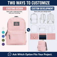 Sac à dos décontracté grande capacité résistant à l'eau pour étudiantes, avec ceinture à coussin d'air et fermeture éclair, en polyester