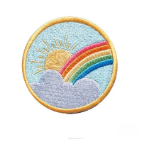 Broderie en relief 3D à appliquer au fer, en tissu de laiton, badge personnalisé pour uniforme, broderie machine, patchs brodés sur ordinateur, couleur personnalisée