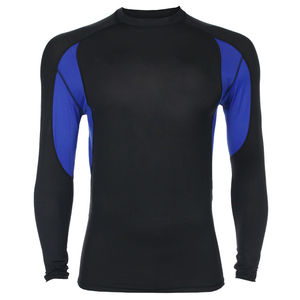 Customizable Adult Swim Shirt Breathable Spandex/Polyester <b>Rashguard</b> 220g Heat-Transfer Printed Long Sleeves UV Protection - Product Image 1