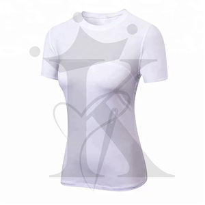 Camiseta Deportiva de Algodón 100% Transpirable de Secado Rápido con Estampado Personalizado para Mujer, Ropa Deportiva Duradera para Gimnasio y Fitness para Verano - Product Image 4