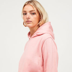 Sweat à capuche court pour femme 100% coton Streetwear Fashion Cropped Fit Casual Pullover Soft Fleece women's hoodies Custom Clothing - Product Image 4