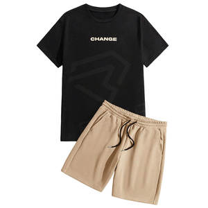 Ropa de verano transpirable, conjunto de pantalones cortos para hombre, recién llegado, conjunto de pantalones cortos de verano para hombre, conjunto corto de alta fabricación para hombre - Product Image 1