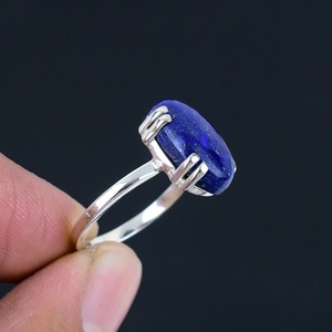 <b>925</b> <b>Sterling</b> <b>Silver</b> <b>Spinner</b> Lapis <b>Ring</b> Quality Classic Design Wedding Gift for Women <b>Ring</b> Handmade Gemstone with Excellent - Product Image 4