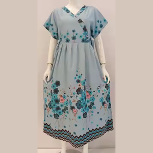 Femmes CHRYSANTA robe kimono midi manches courtes pour événement décontracté robe d'été - Product Image 1