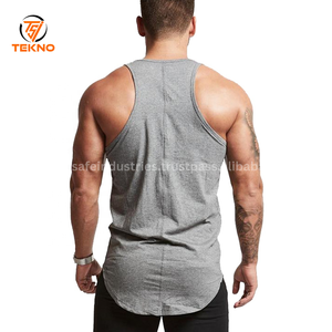 Camisetas sin mangas de algodón y fibra de bambú para hombre de Pakistán, ropa de gimnasio para hombre, ropa de hombre, ropa de calle para hombre, servicio OEM - Product Image 5