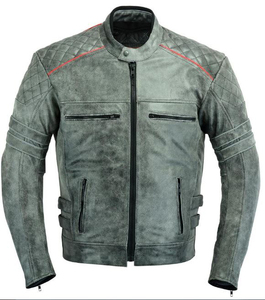 Chaqueta de moto transpirable a prueba de viento de invierno de cuero genuino con logotipo personalizado de nuevo diseño de alta calidad para hombres servicio OEM motocicleta - Product Image 5