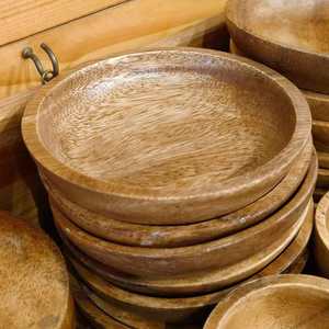 Cuencos de madera de gran tamaño de menor profundidad en varios tamaños adecuados para tiendas de decoración del hogar y tiendas de suministros de cocina - Product Image 3