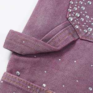 Short en jean 400 Gsm en coton personnalisé pour homme avec strass - Product Image 5