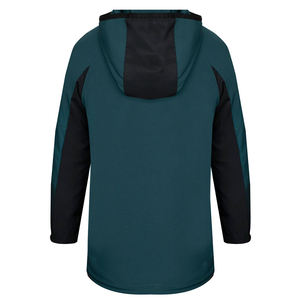 Veste de couleurs contrastées pour hommes, vêtements d'extérieur softshell à capuche imperméables personnalisés, coupe-vent élégant à fermeture éclair complète, sports légers - Product Image 6