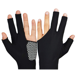 Gants de tir de billard à séchage rapide 2025 Offre Spéciale Logo personnalisé Gants de billard à trois doigts Fournisseur d'accessoires de billard - Product Image 1