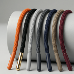 Cordon tressé plat à 3 brins, enduit, imperméable, avec logo personnalisé |   Sacs en polyester 100% écologiques, couleur personnalisée, pour vêtements - Product Image 2