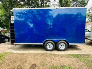 Remolque de Comida Rápida de 18 Pies con 4 Ruedas, Resistente a la Oxidación, con Freidora para Aperitivos y Hot Dogs - Product Image 3