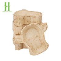 Bol à pâte en bois de haute qualité au design unique pour la décoration vintage de la maison, décorations de Pâques et de Noël, cadeaux faits à la main, personnalisés