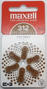 Maxell PR41 (312) 6BS Zinc Air Button/Coin Battery Hearing Aid Amplifier with 16 Channels Noise Reduction & Eco-Friendly Design - Product Image 3