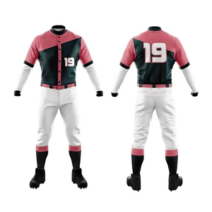 Top Trending Logotipo personalizado Nuevo diseño Uniforme de béisbol de alto material con tela transpirable y material de alta calidad - Product Image 1