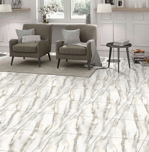 Carreaux de sol en porcelaine vitrifiée émaillée polie de finition brillante de 600x600mm pour le matériel en bois d'utilisation extérieure de villa - Product Image 5