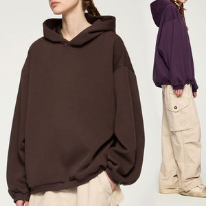 Offre Spéciale à capuche hommes couleur unie à manches longues hommes sweats à capuche pull décontracté coupe ample femmes mode simple streetwear sweats à capuche - Product Image 3