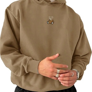 Fabricante de Ropa Sostenible, Sudadera con Capucha Corta para Hombre, Personalizada, de Felpa, Corte Regular, Logotipo Bordado, Transpirable, de Secado Rápido - Product Image 3